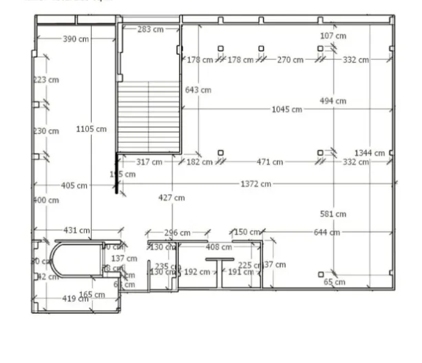 Office Space for rent in Bang Rak, Bangkok - Expansive interior demonstrating flexible layout, exposed beams and support columns.