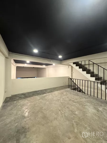 Shophouse for rent - Office room with large external window and internal glass panel, move‑in ready.