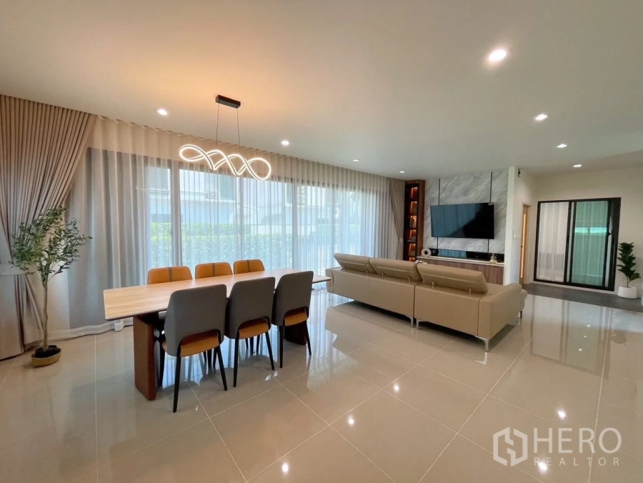 Featured image for For Rent 4 Bedroom Detached House in Pimnara Srinakarin-Bangna in Bang Kaeo, Bang Phli, Samut Prakan