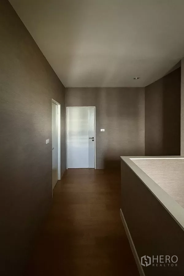 Detached House for sale - Upper floor landing with neutral walls and white doors leading to bedrooms.