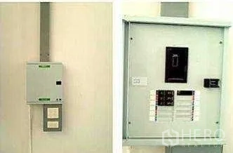 Factory for rent in Krathum Baen, Samut Sakhon - Installed electrical control panel and breaker box ready for factory power distribution.